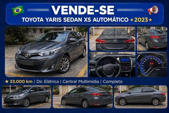 TOYOTA YARIS 1.5 16V FLEX SEDAN XS CONNECT MULTIDRIVE TOYOTA YARIS 1.5 16V FLEX SEDAN XS CONNECT MULTIDRIVE